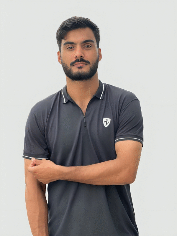 Men’s Zipper Polo - Image 3